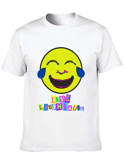 Live Laugh Laugh T-Shirt - Black Graphic Tee