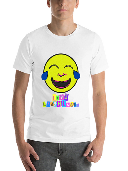 Live Laugh Laugh T-Shirt - Black Graphic Tee