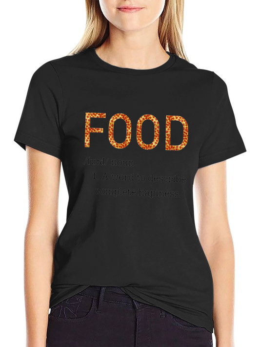 Pizza Food Definition Black T-Shirt