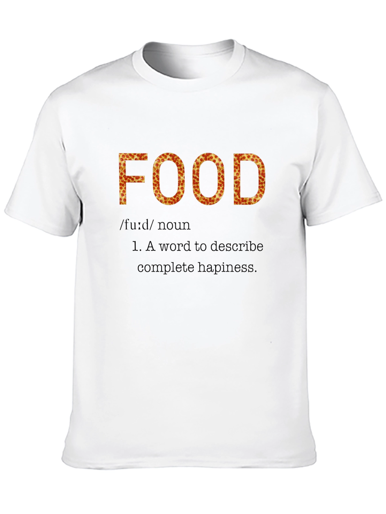Pizza Food Definition Black T-Shirt
