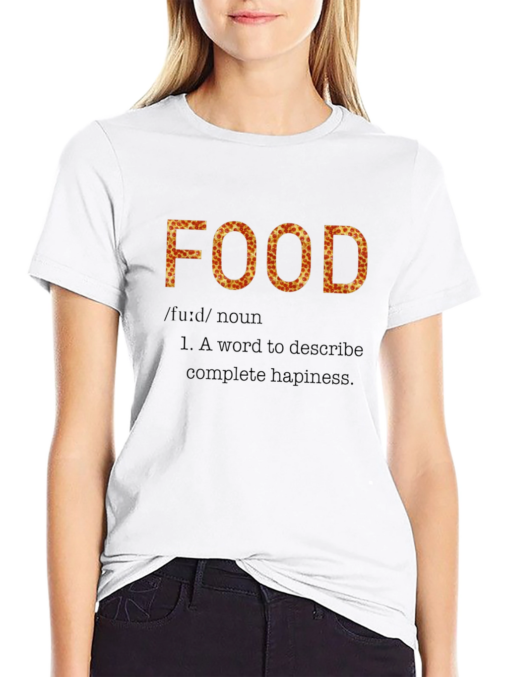 Pizza Food Definition Black T-Shirt
