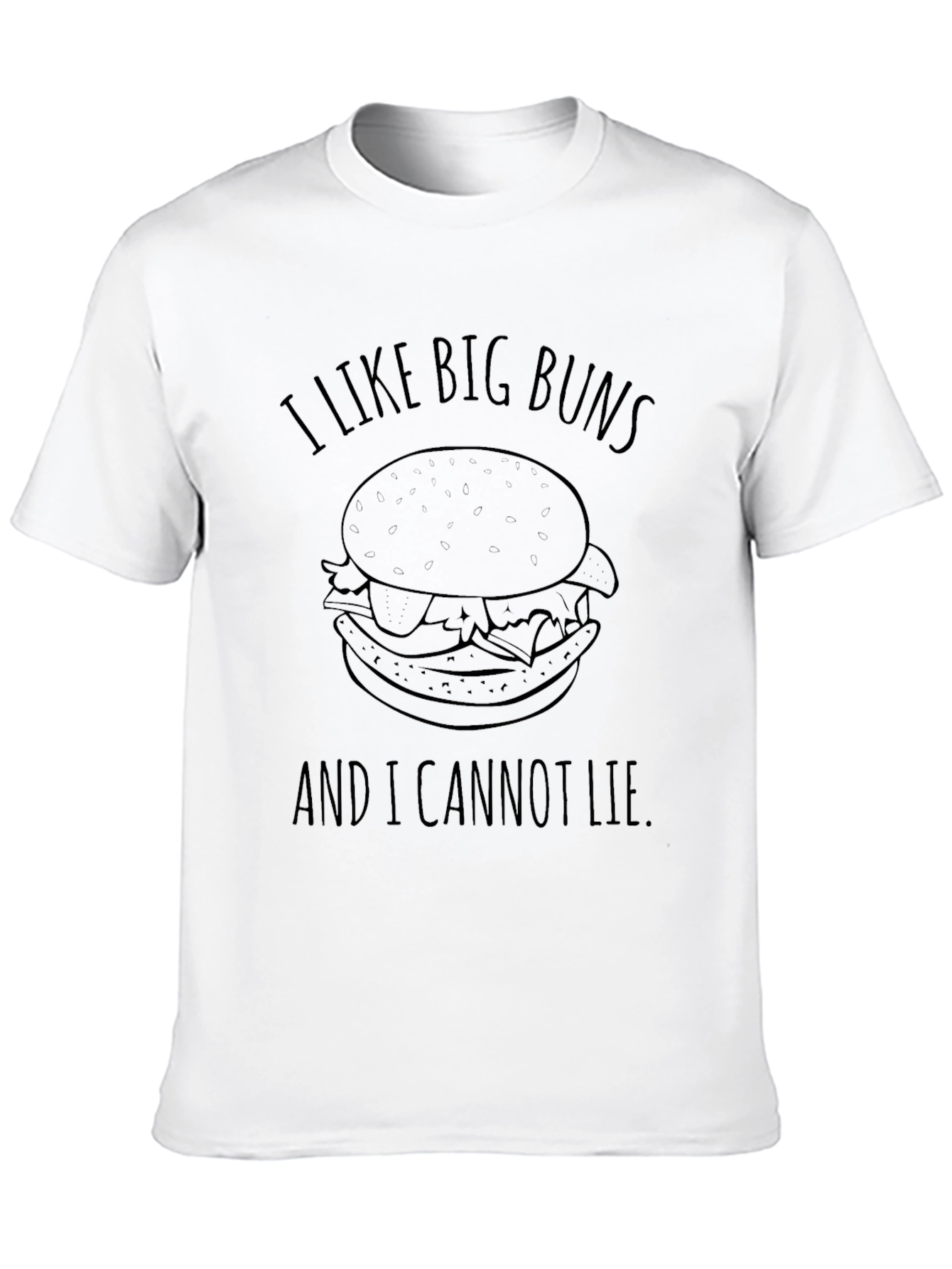 Big Buns Burger T-Shirt - Funny Graphic Tee