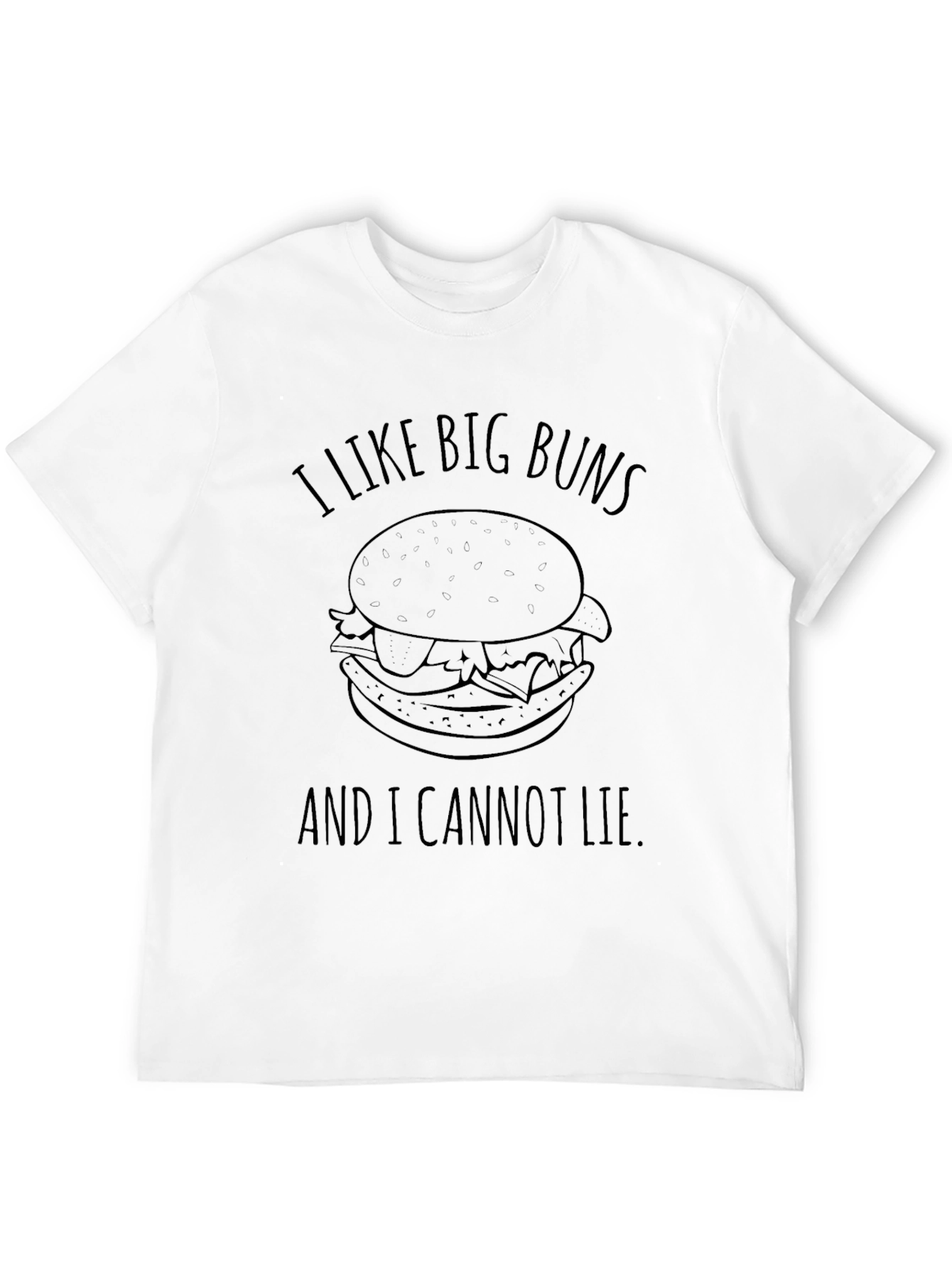 Big Buns Burger T-Shirt - Funny Graphic Tee