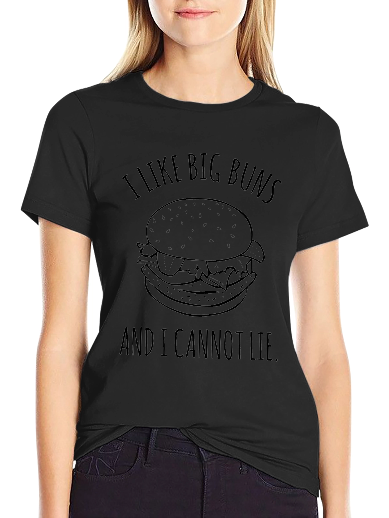 Big Buns Burger T-Shirt - Funny Graphic Tee