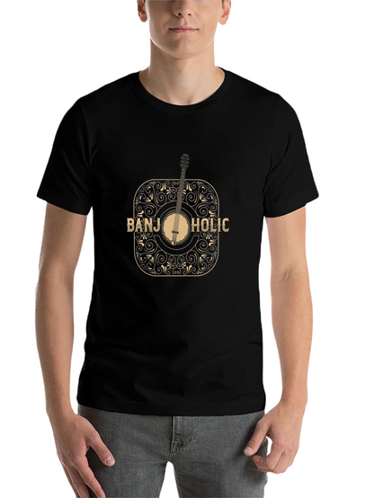 Banjo-Holic Black Graphic Tee