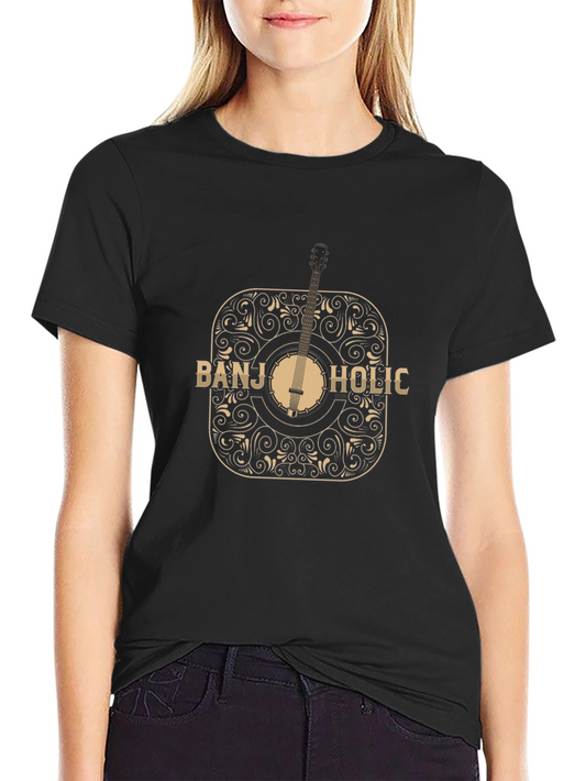Banjo-Holic Black Graphic Tee