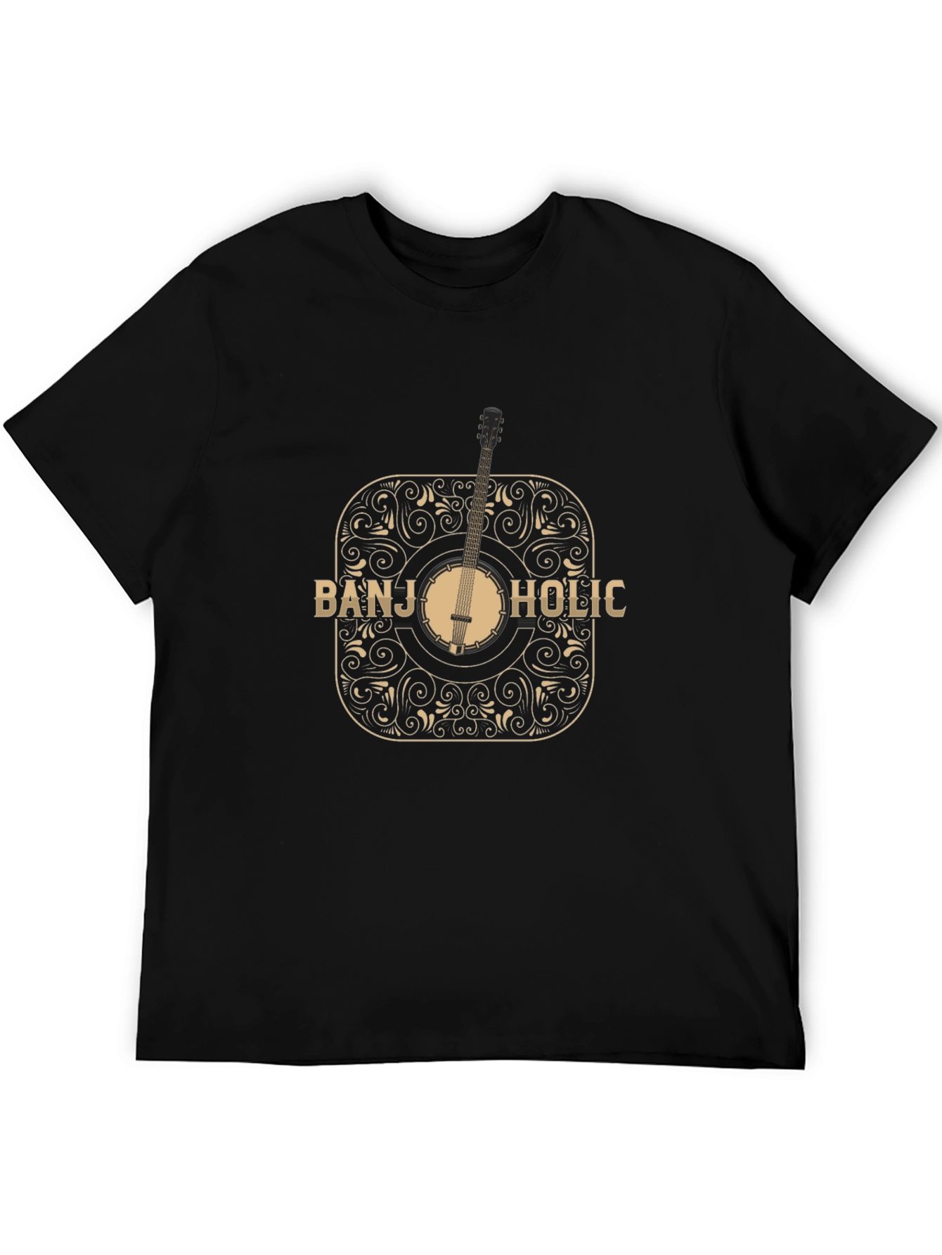 Banjo-Holic Black Graphic Tee