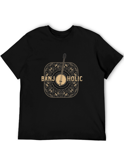 Banjo-Holic Black Graphic Tee