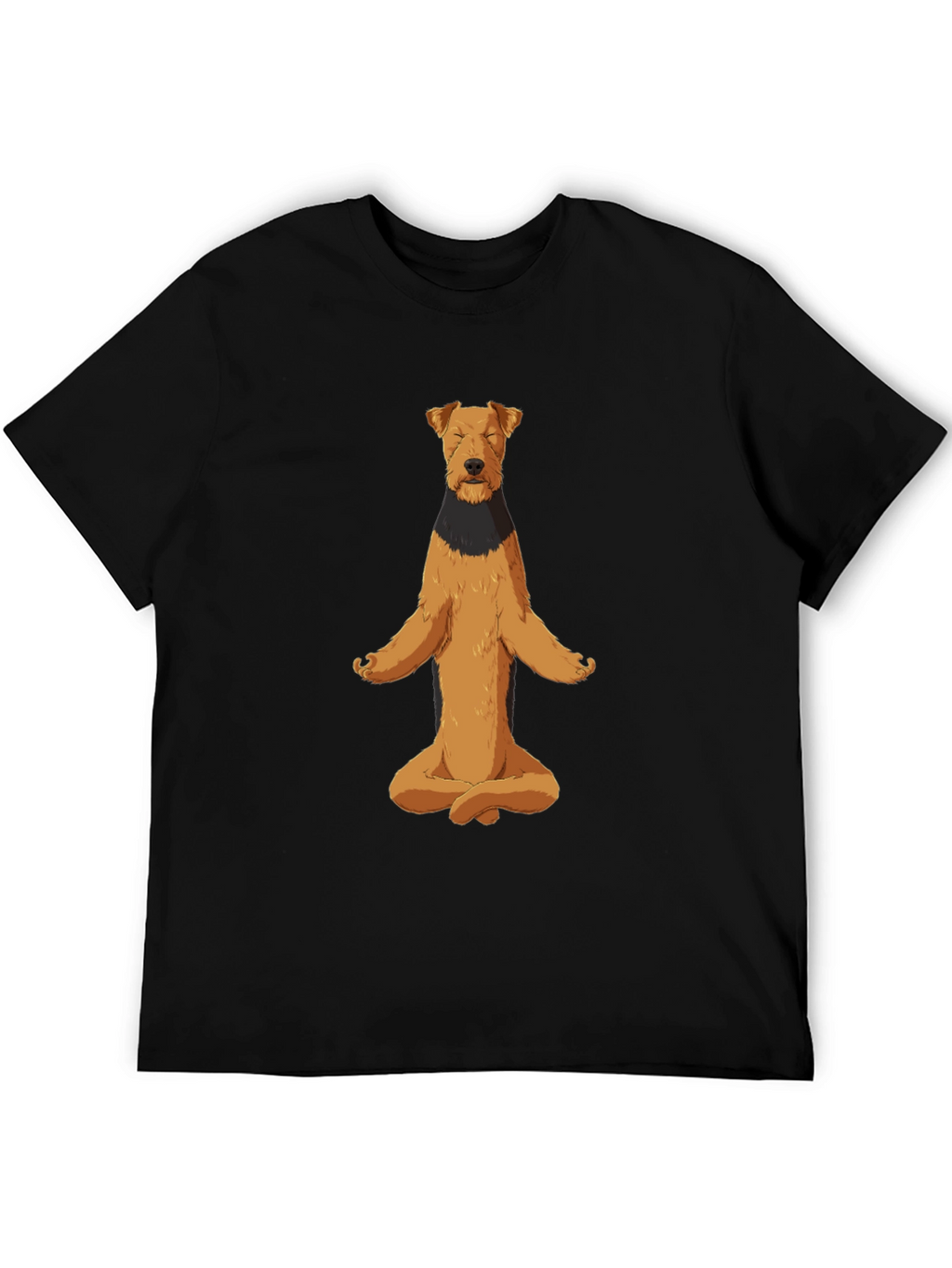 Meditating Dog Graphic Tee - Zen Vibes