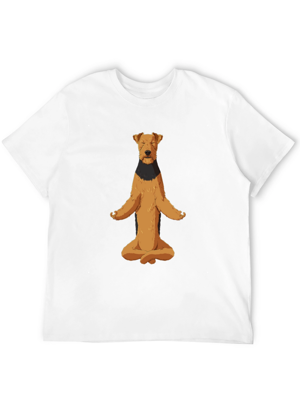Meditating Dog Graphic Tee - Zen Vibes