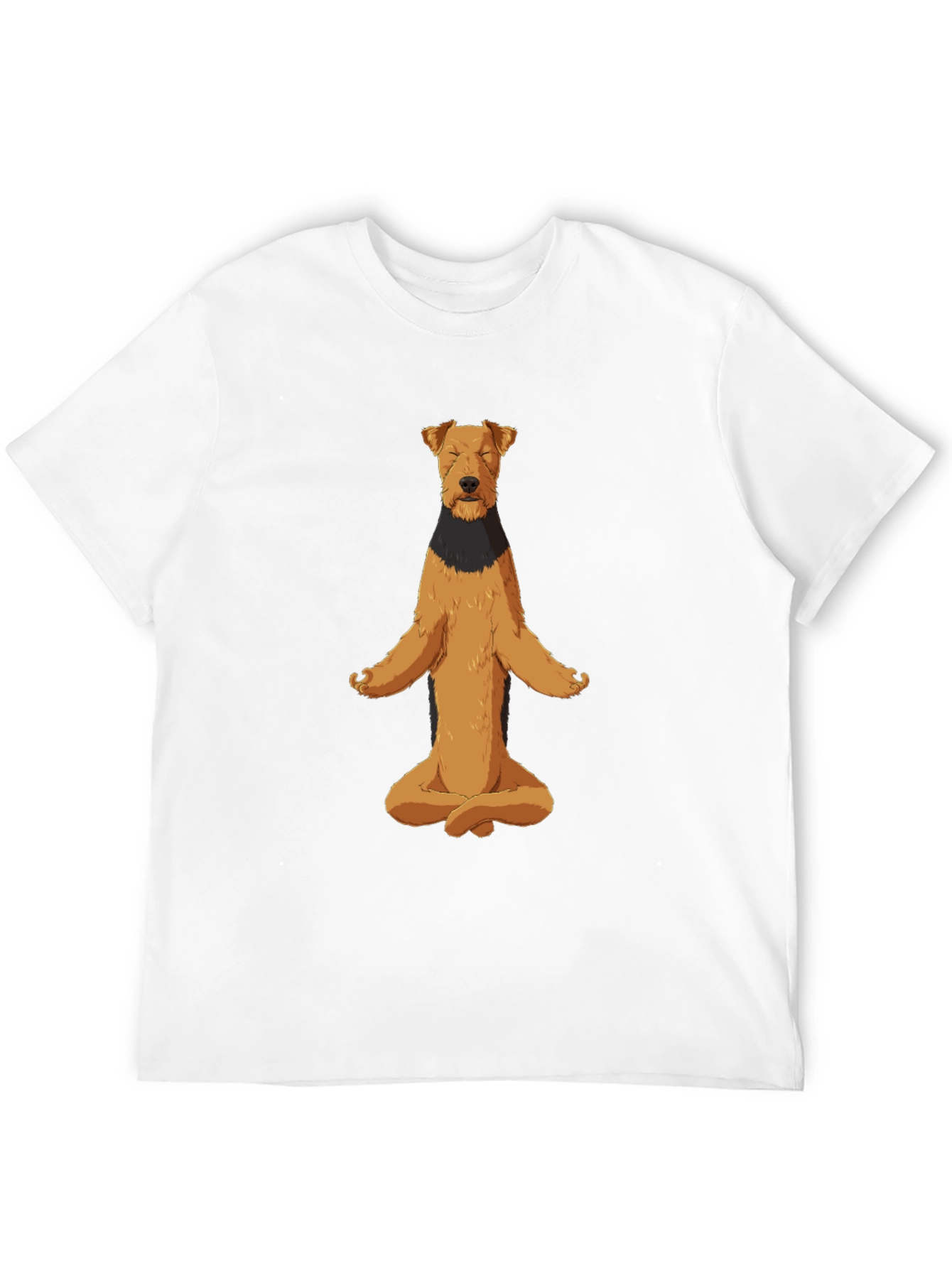 Meditating Dog Graphic Tee - Zen Vibes
