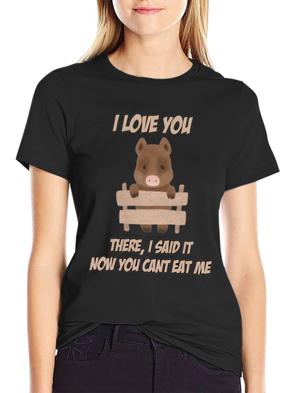 I Love You Pig T-Shirt - Funny Animal Tee