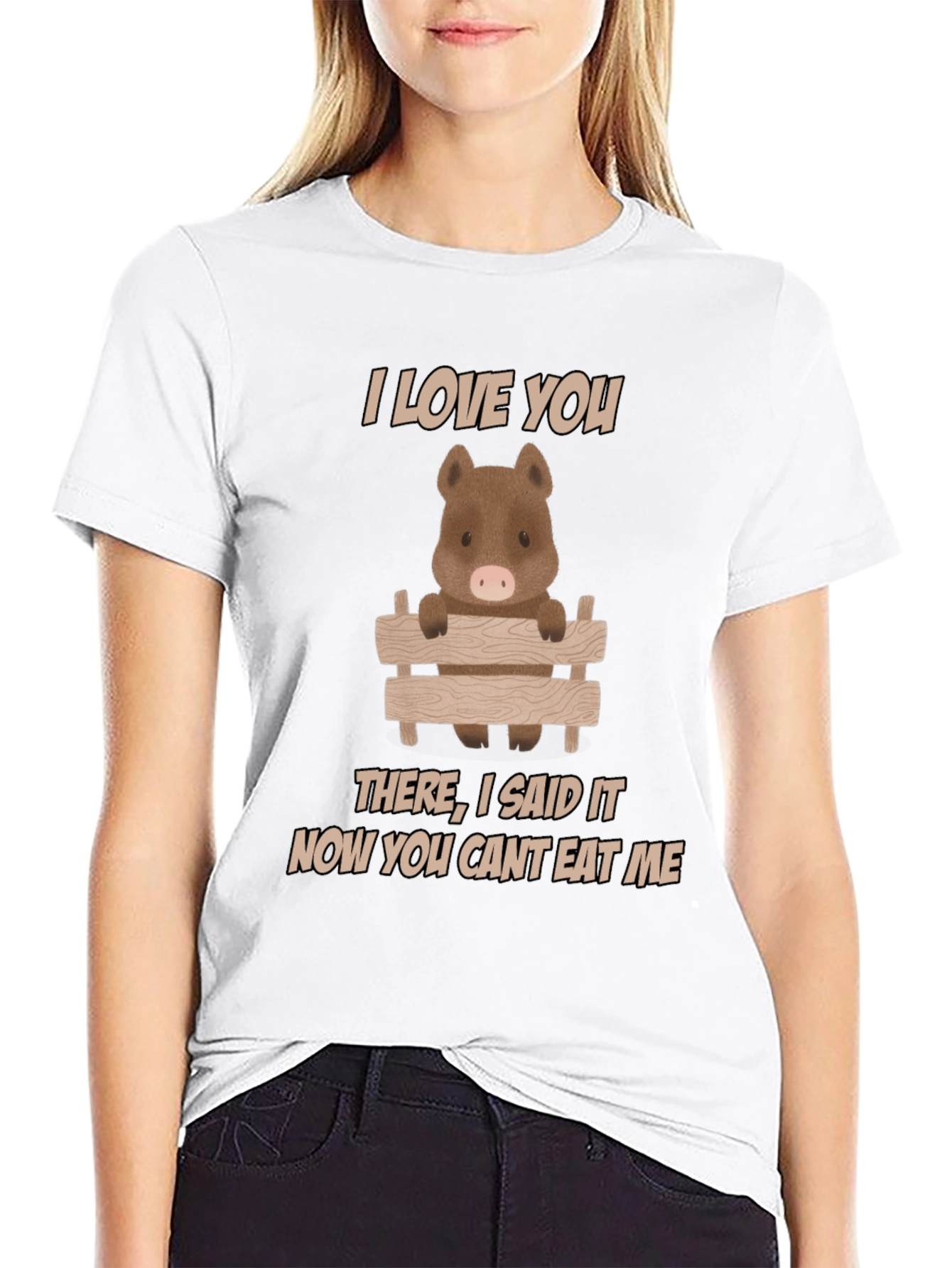 I Love You Pig T-Shirt - Funny Animal Tee
