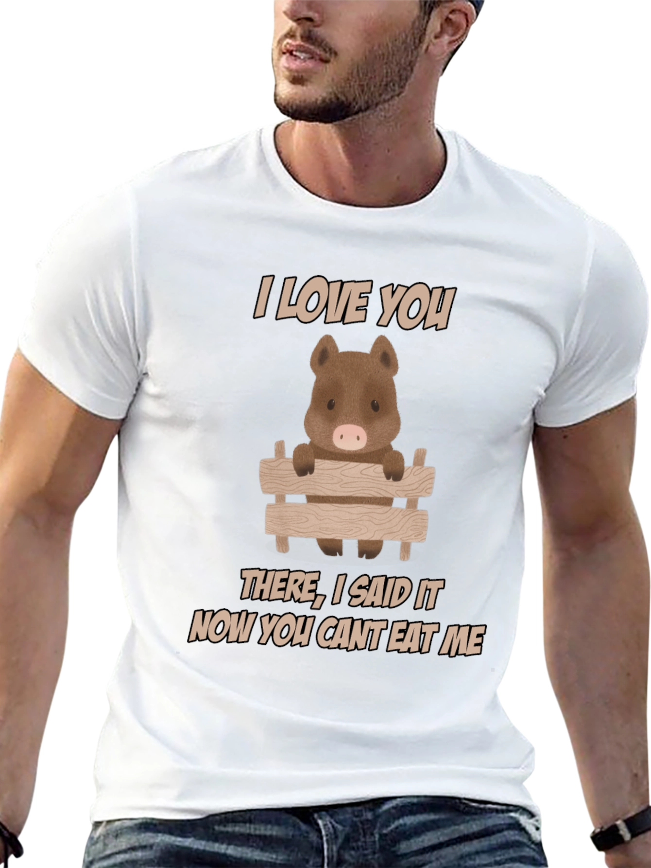I Love You Pig T-Shirt - Funny Animal Tee