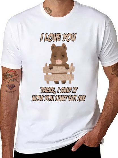 I Love You Pig T-Shirt - Funny Animal Tee