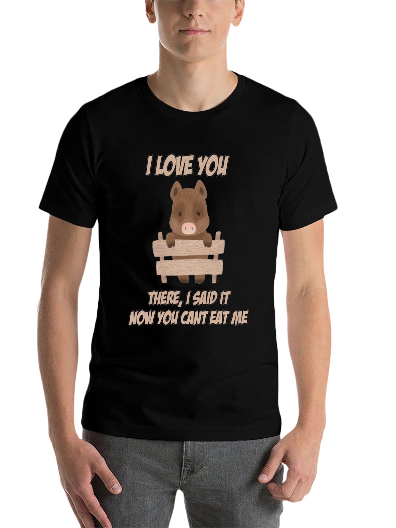 I Love You Pig T-Shirt - Funny Animal Tee
