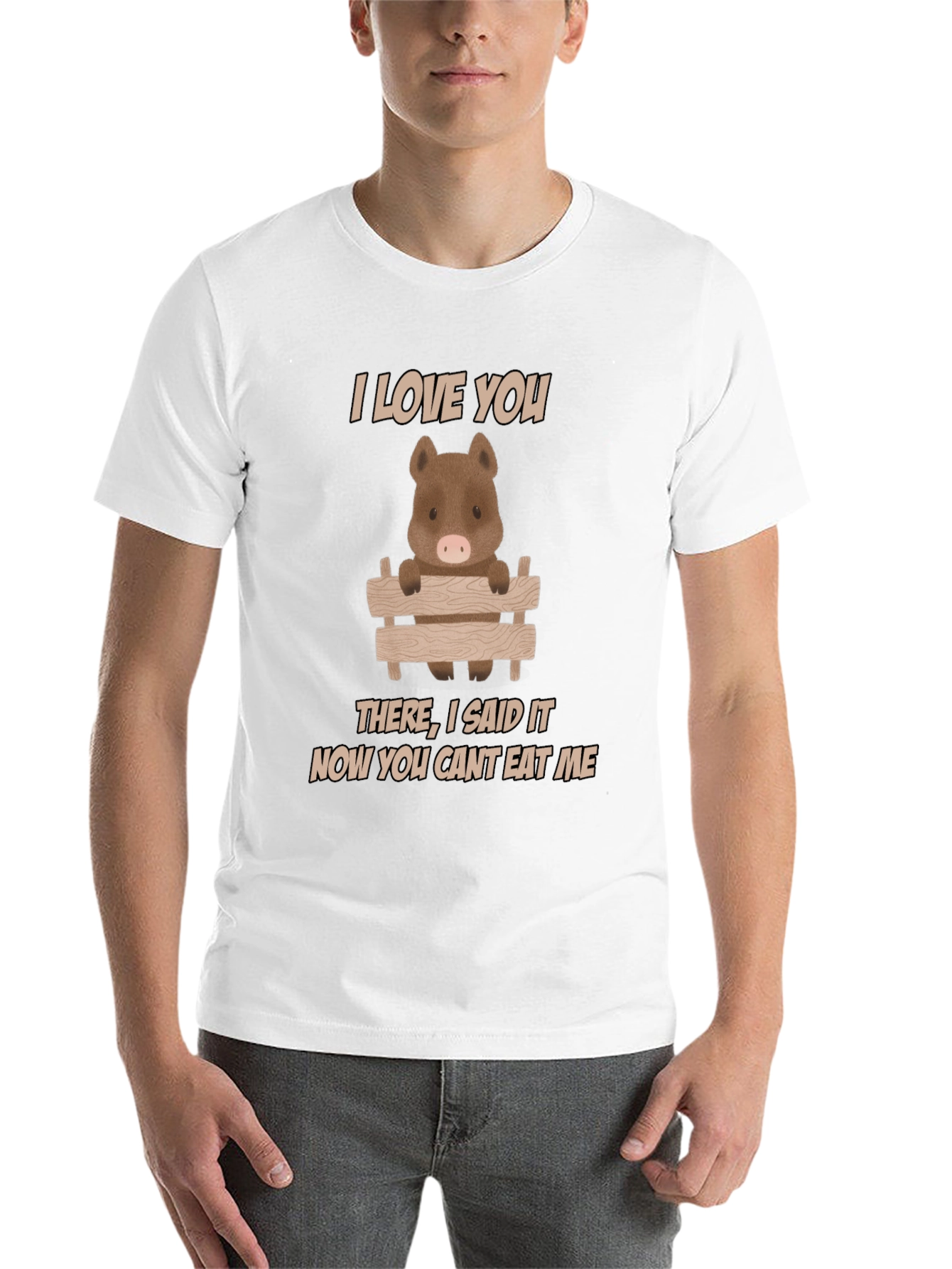 I Love You Pig T-Shirt - Funny Animal Tee
