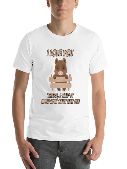 I Love You Pig T-Shirt - Funny Animal Tee