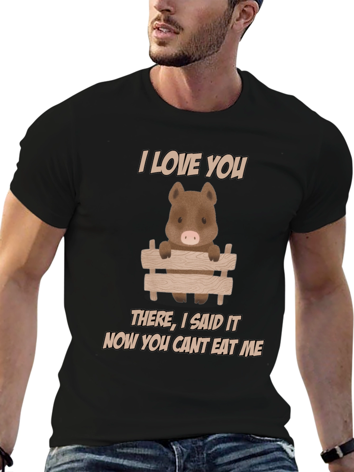 I Love You Pig T-Shirt - Funny Animal Tee