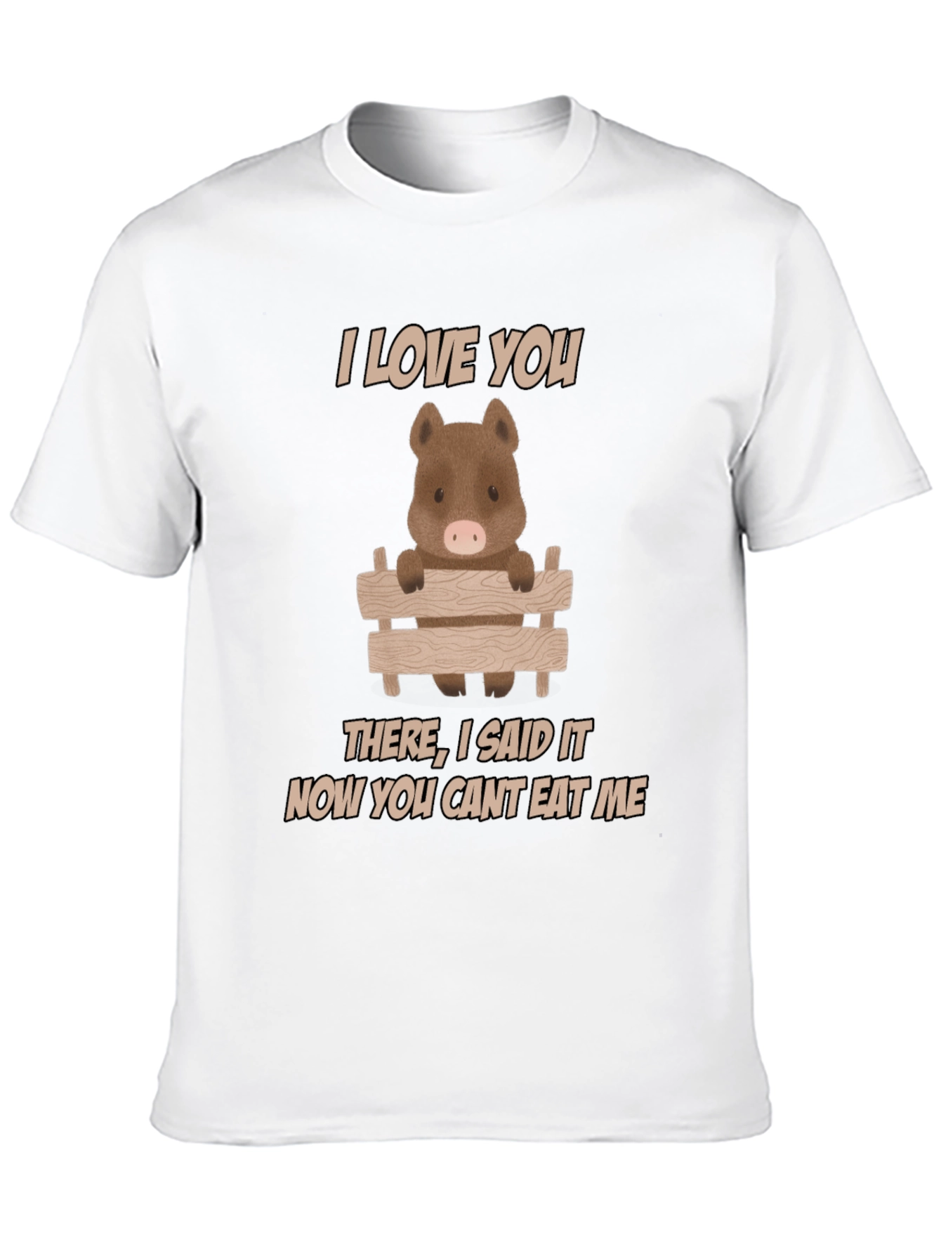 I Love You Pig T-Shirt - Funny Animal Tee