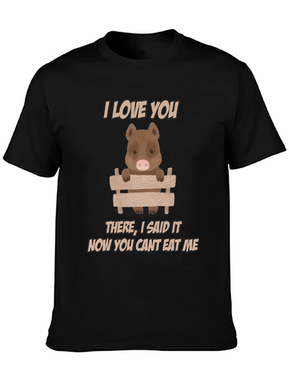 I Love You Pig T-Shirt - Funny Animal Tee