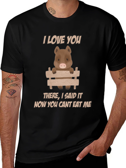 I Love You Pig T-Shirt - Funny Animal Tee