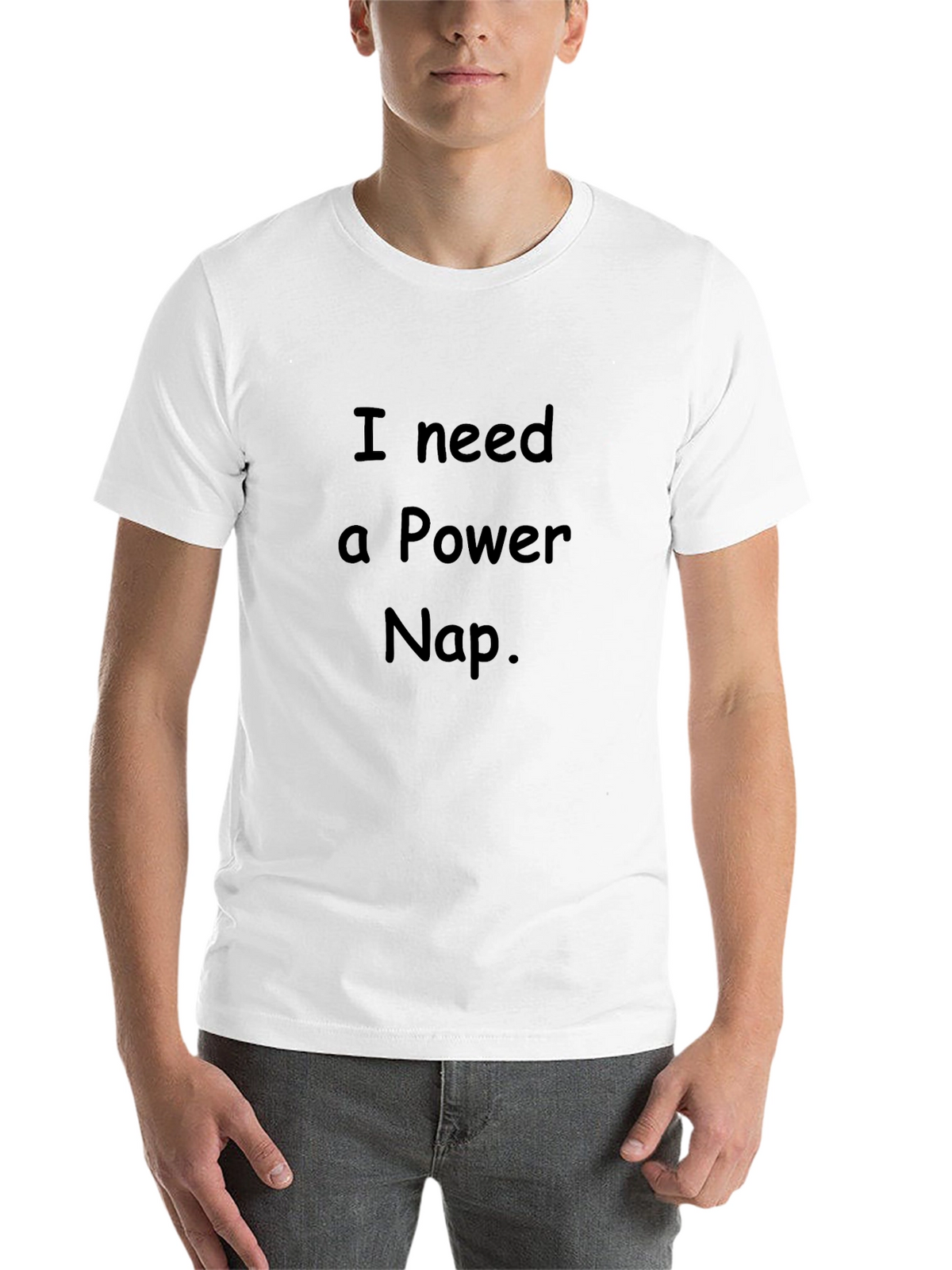 I Need a Power Nap. Mens Black Graphic T-Shirt