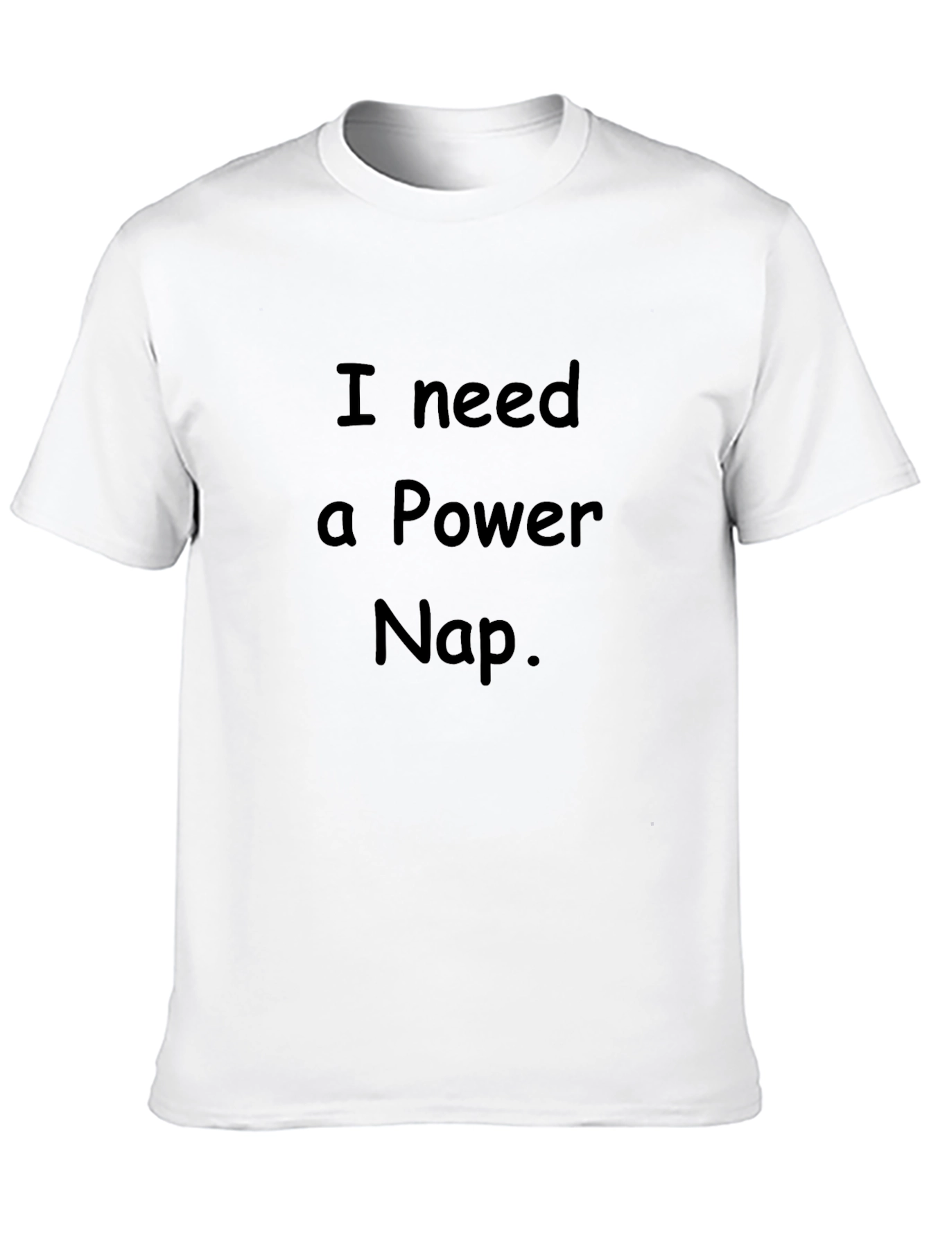 I Need a Power Nap. Mens Black Graphic T-Shirt