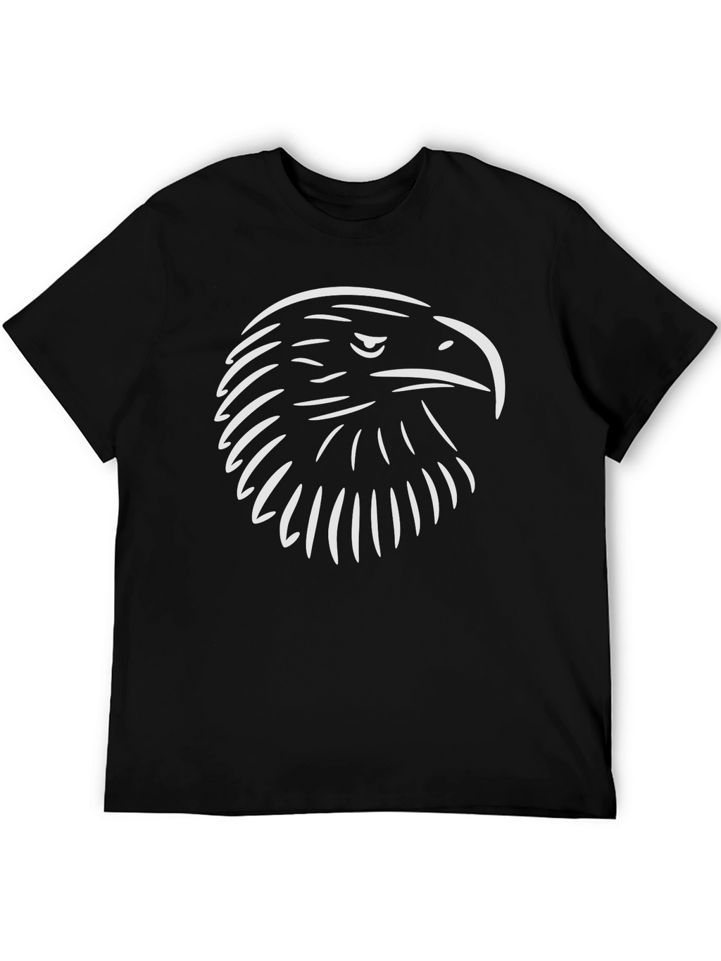 Black Eagle Head Graphic T-Shirt