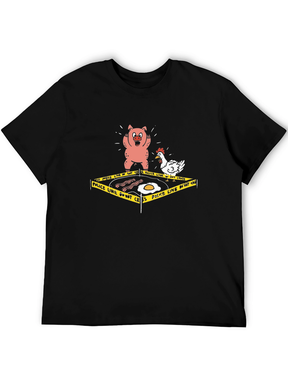 Breakfast Crime Scene T-Shirt