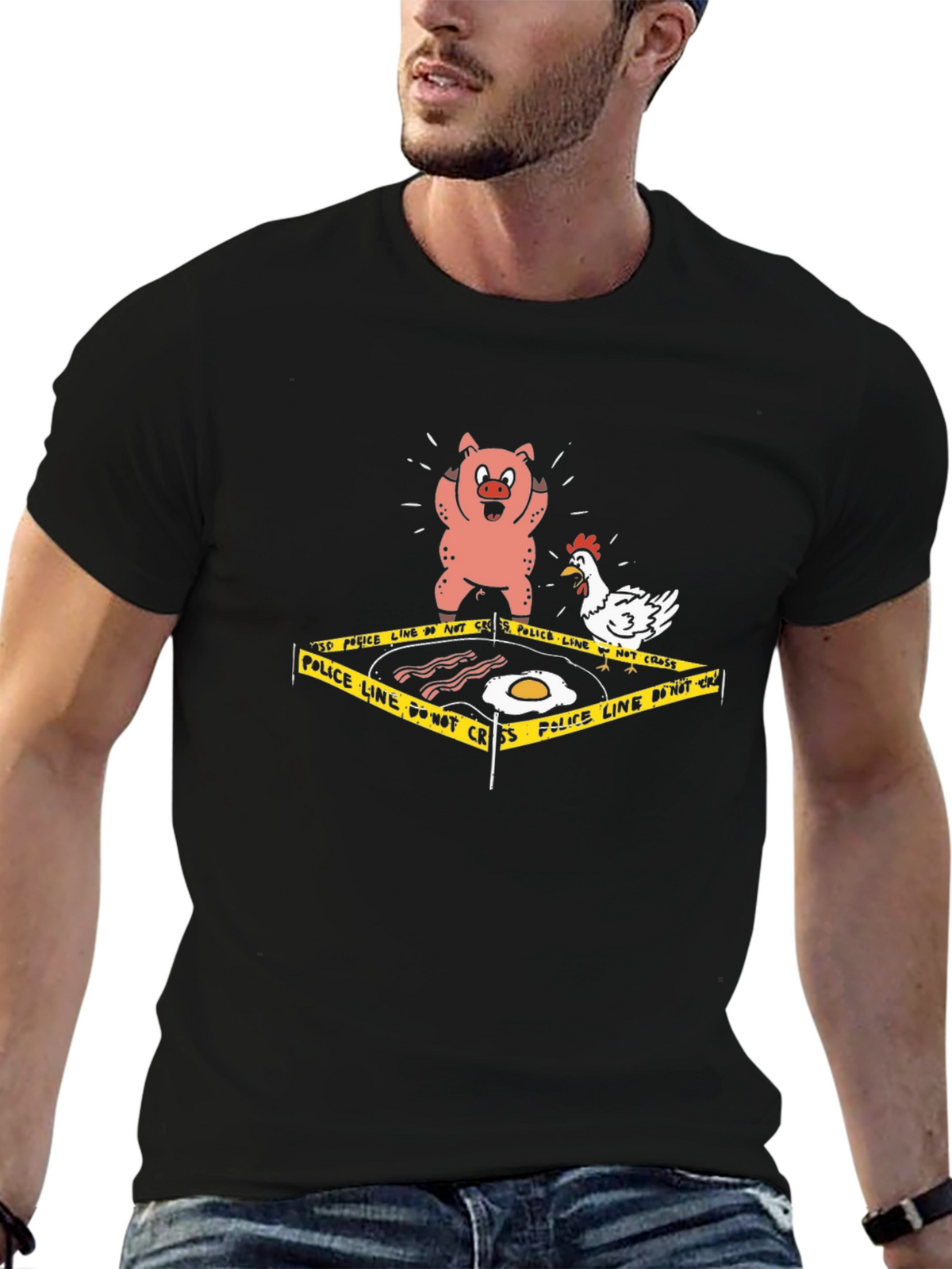 Breakfast Crime Scene T-Shirt