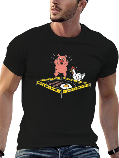 Breakfast Crime Scene T-Shirt