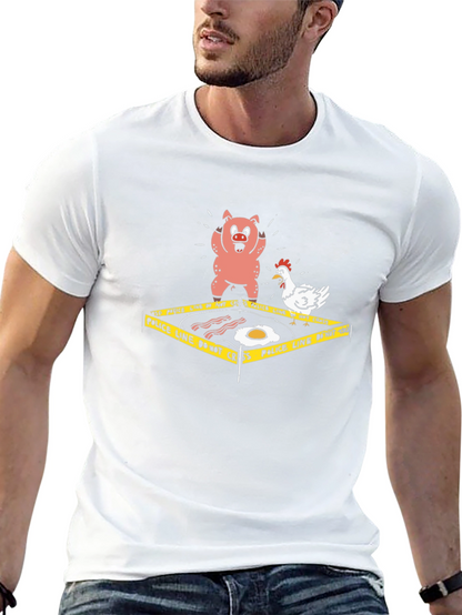 Breakfast Crime Scene T-Shirt