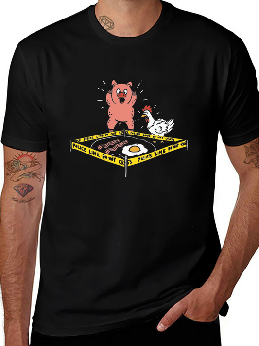 Breakfast Crime Scene T-Shirt