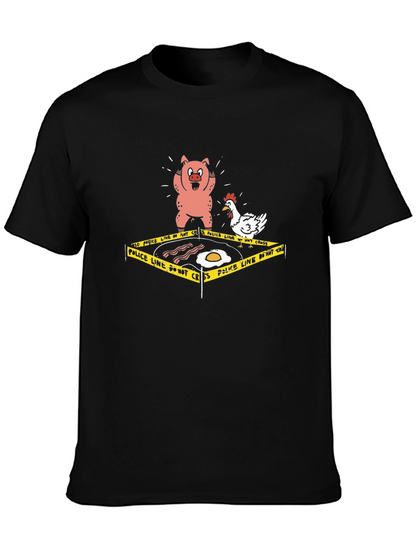 Breakfast Crime Scene T-Shirt