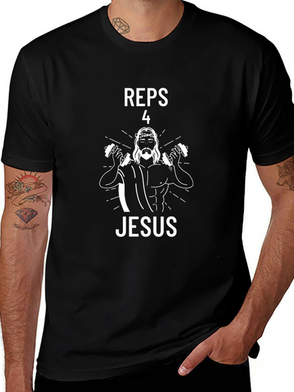 Reps 4 Jesus Graphic T-Shirt - Black