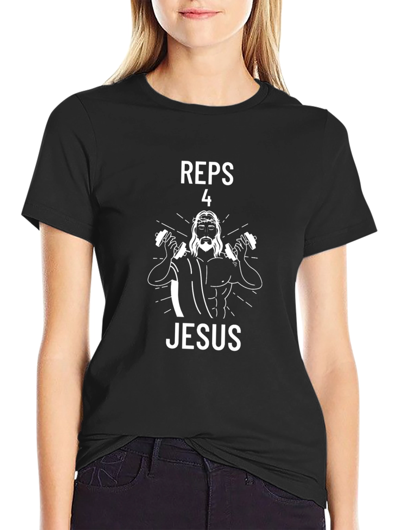 Reps 4 Jesus Graphic T-Shirt - Black