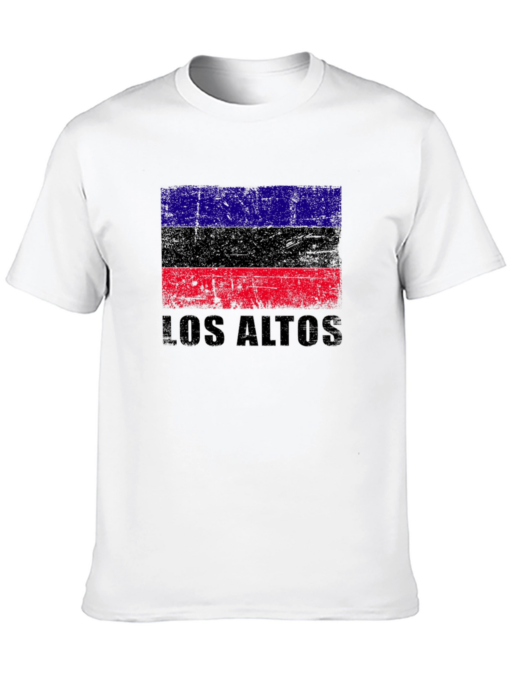 Los Altos Flag Graphic Black T-Shirt