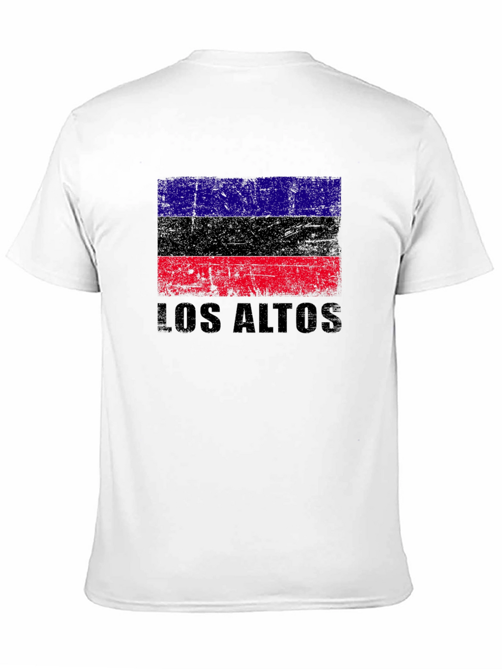 Los Altos Flag Graphic Black T-Shirt