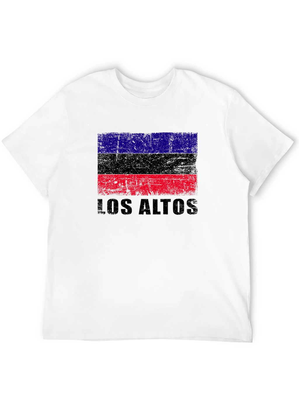 Los Altos Flag Graphic Black T-Shirt