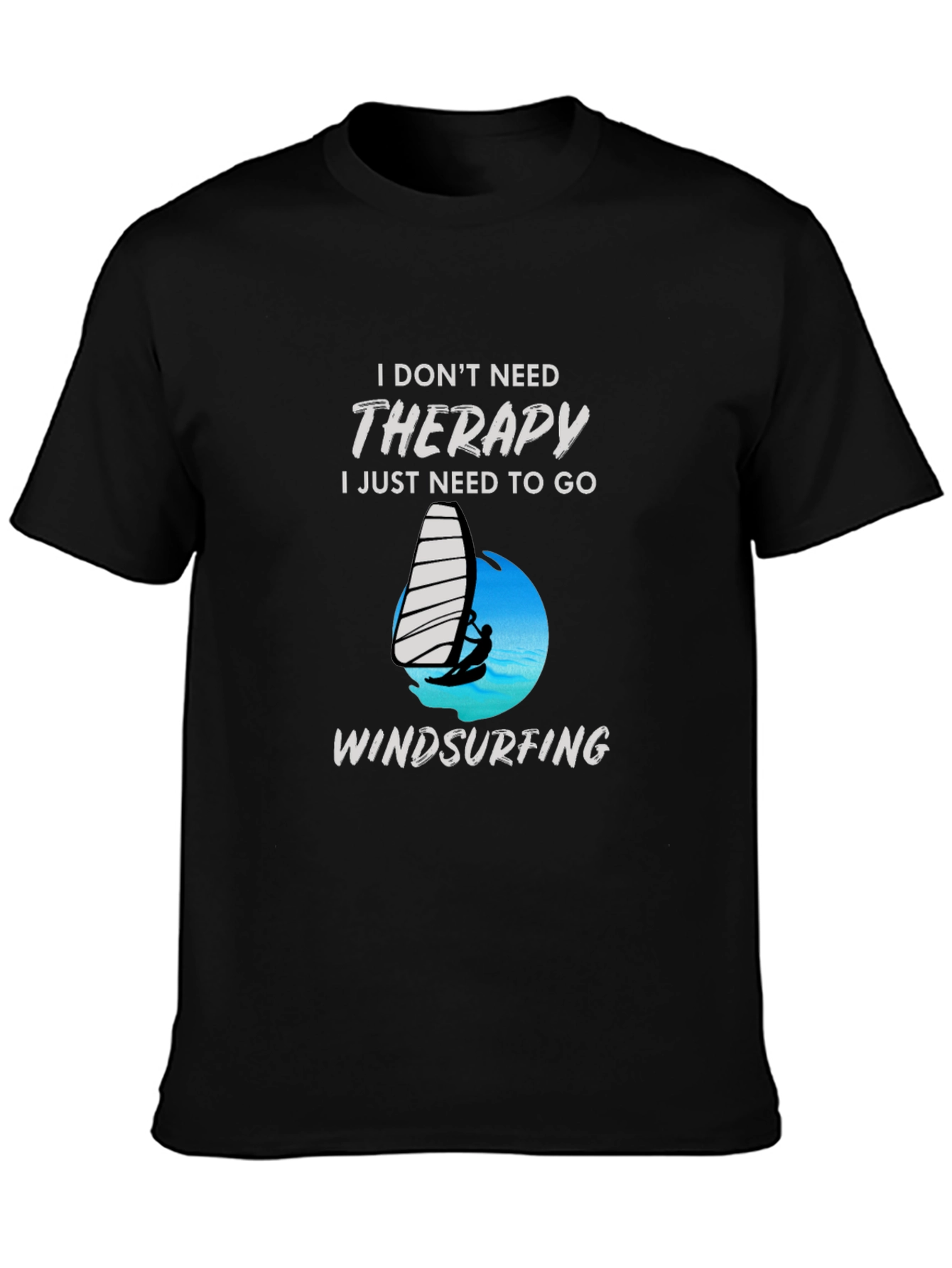 Therapy Windsurfing Black T-Shirt