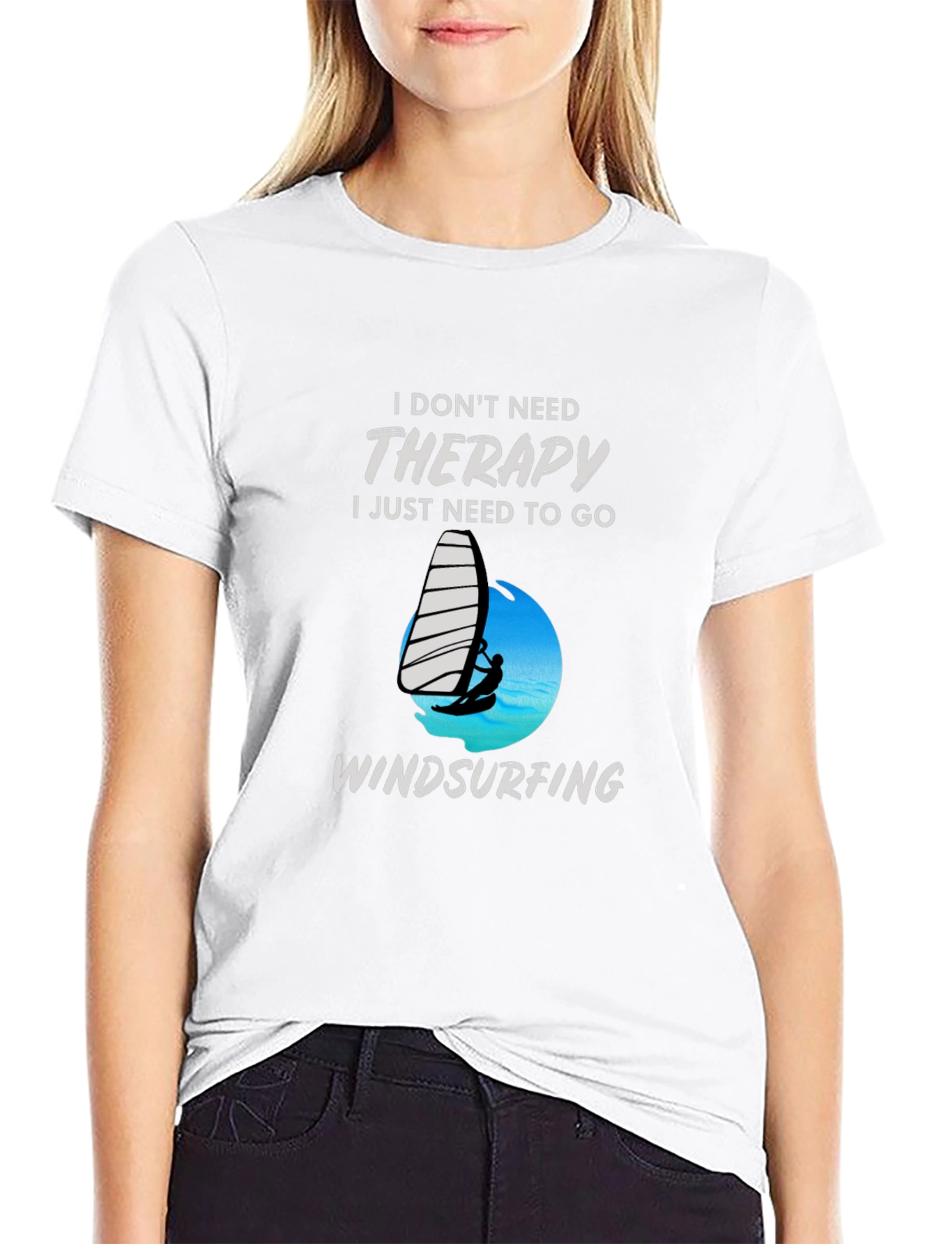 Therapy Windsurfing Black T-Shirt