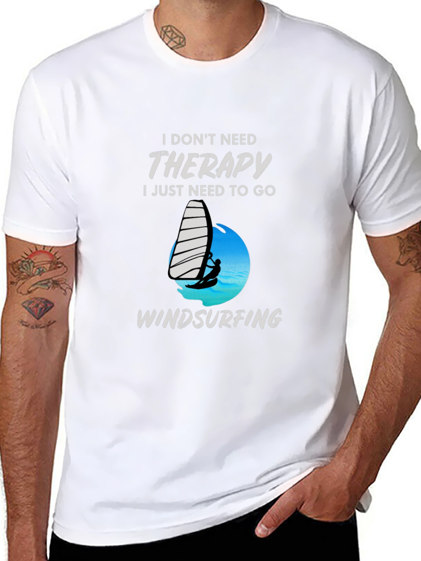 Therapy Windsurfing Black T-Shirt