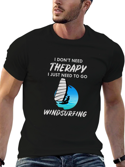 Therapy Windsurfing Black T-Shirt