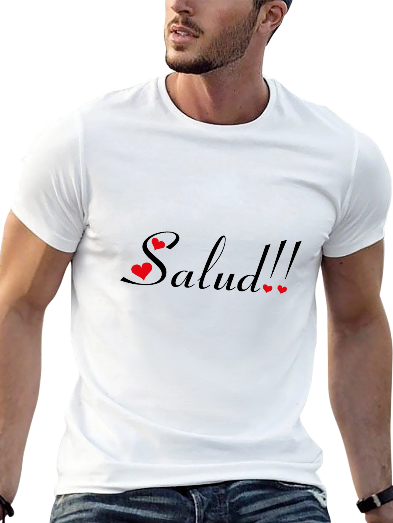 Salud Graphic Tee - Black Cotton Comfort