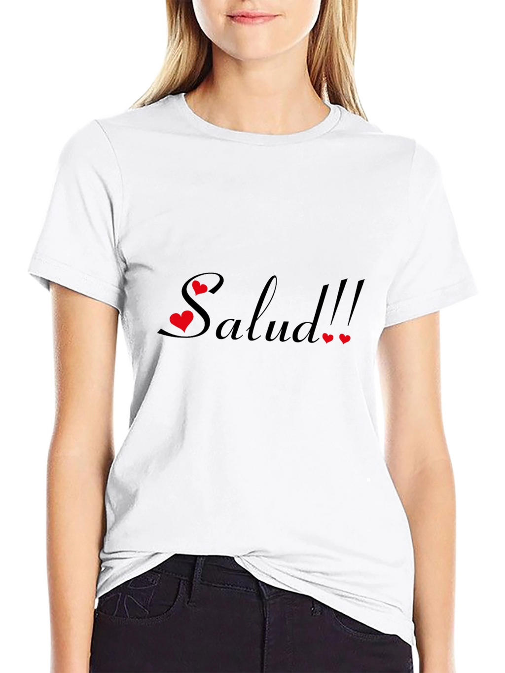 Salud Graphic Tee - Black Cotton Comfort