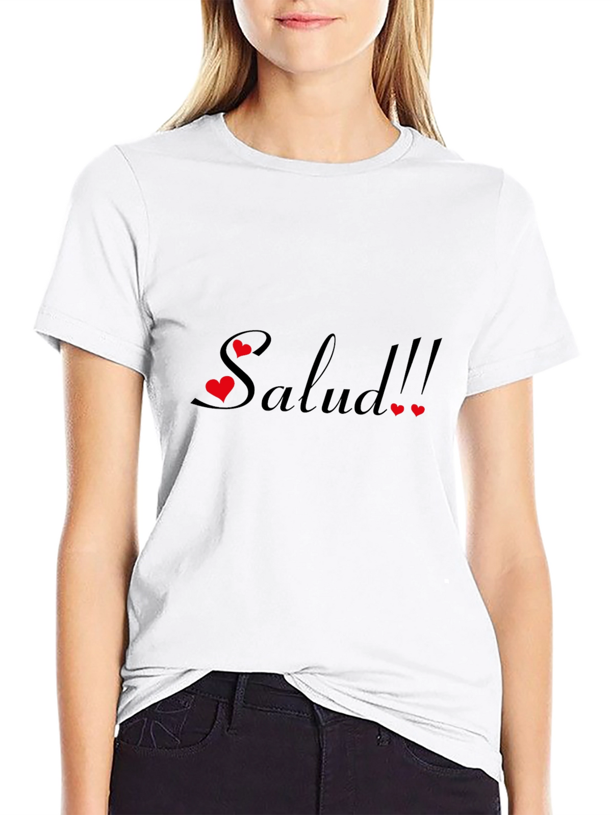 Salud Graphic Tee - Black Cotton Comfort