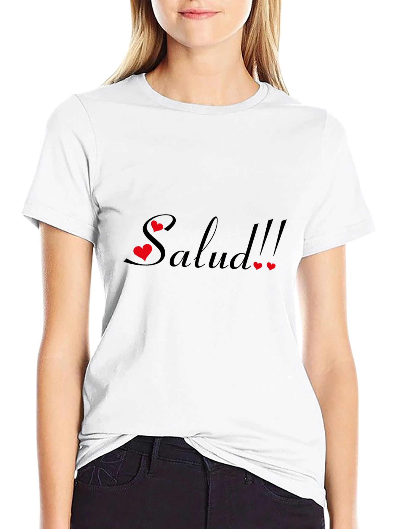 Salud Graphic Tee - Black Cotton Comfort