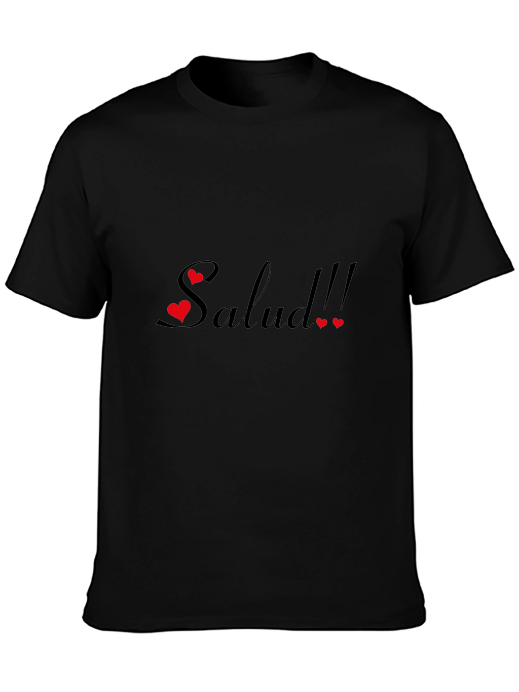 Salud Graphic Tee - Black Cotton Comfort