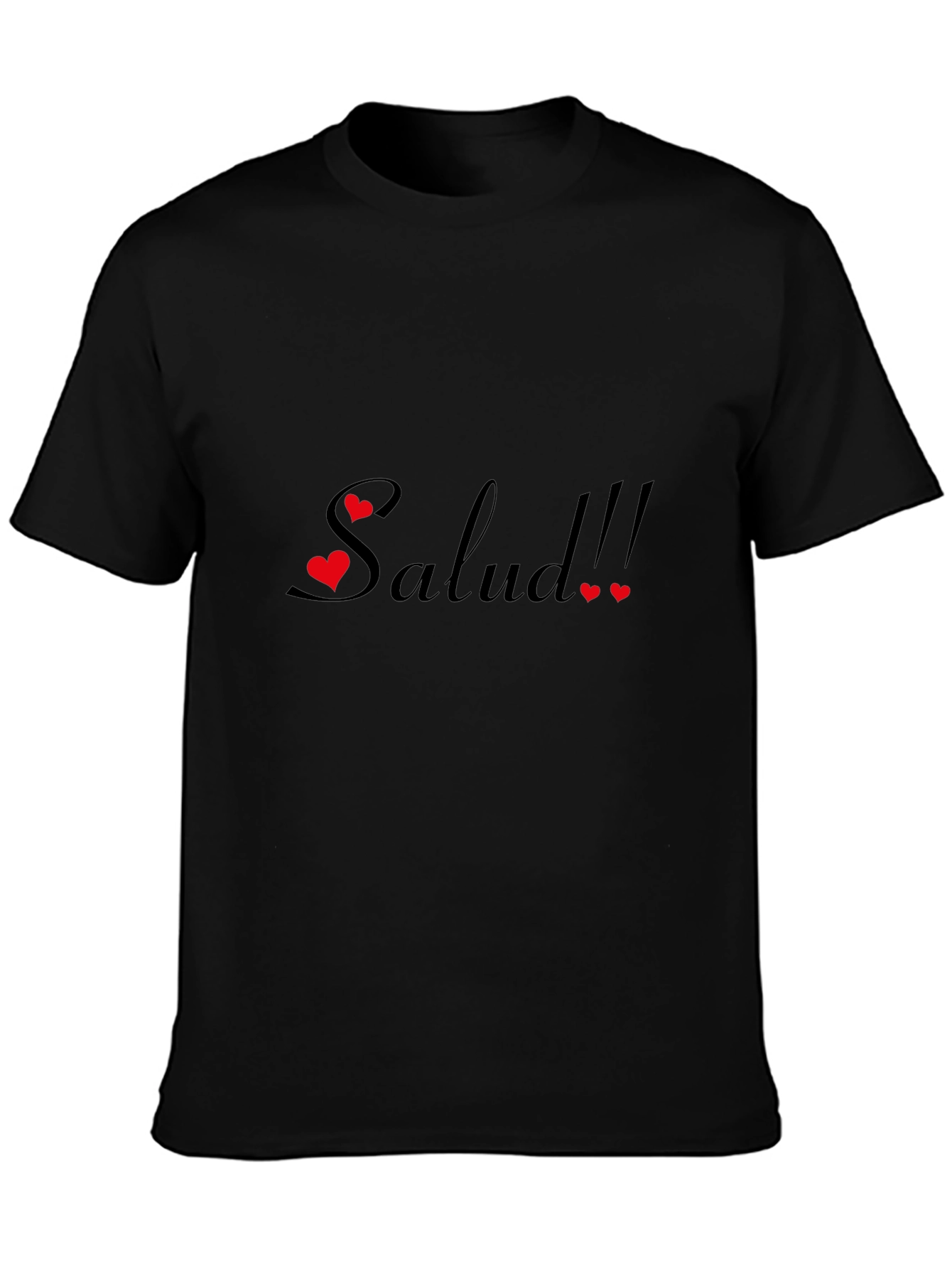 Salud Graphic Tee - Black Cotton Comfort